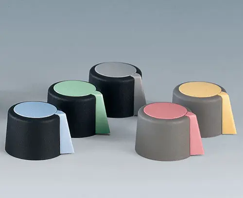 COM-KNOBS with Peak, multicolored