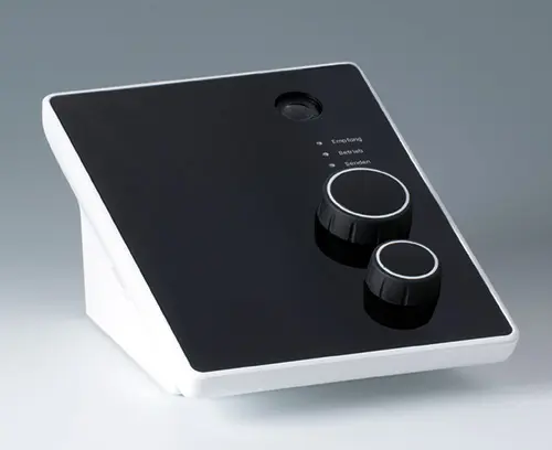 CONTROL-KNOBS without illumination, nero/traffic white colour