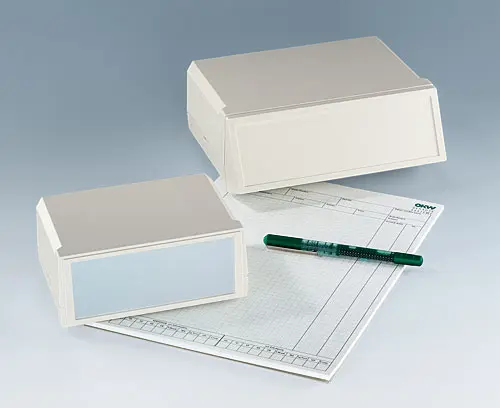 Modern desktop enclosures with wide interface panels