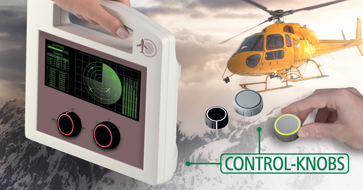 Knobs for aviation, marine and military